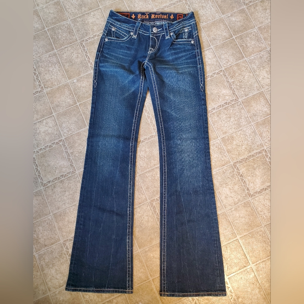 Womens Rock Revival Jeans 26 Amy